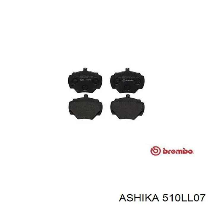 510LL07 Ashika колодки гальмові задні, дискові
