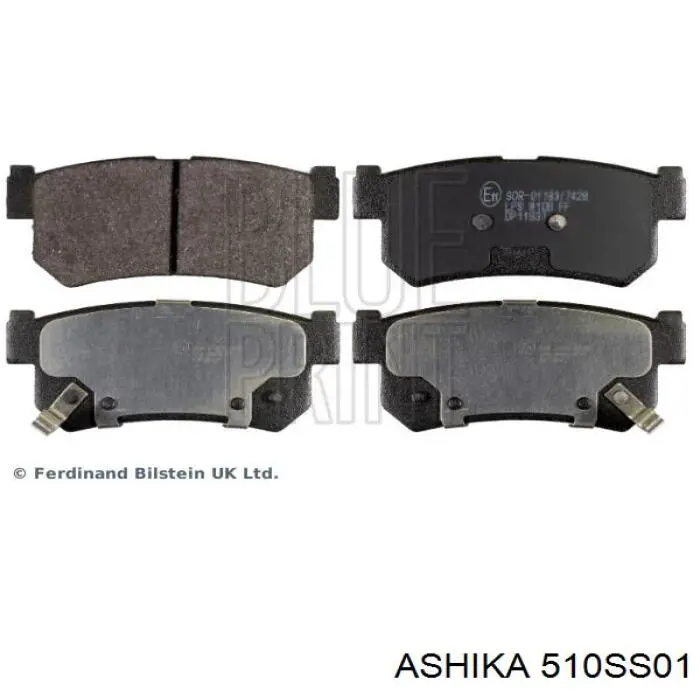 Задні гальмівні колодки Ashika 510SS01 ціна, від 18.98 USD