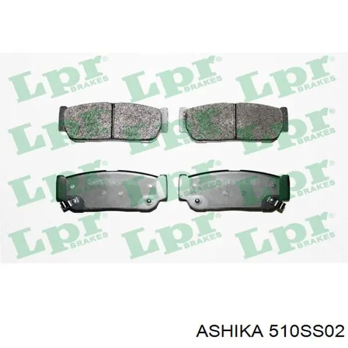 Задні гальмівні колодки Ashika 510SS02 ціна, від 19.56 USD