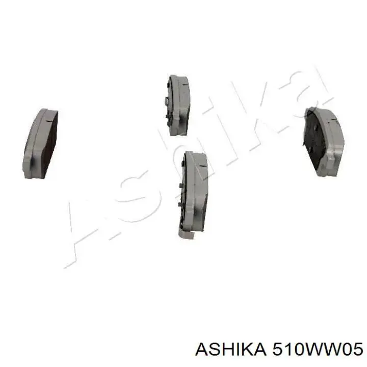 510WW05 Ashika колодки гальмові задні, дискові