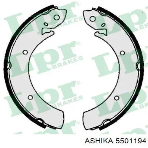 Колодки гальмові задні, барабанні 5501194 Ashika