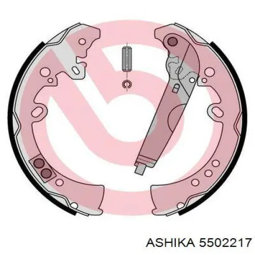 Колодки гальмові задні, барабанні Ashika 5502217 ціна, від 44.40 USD