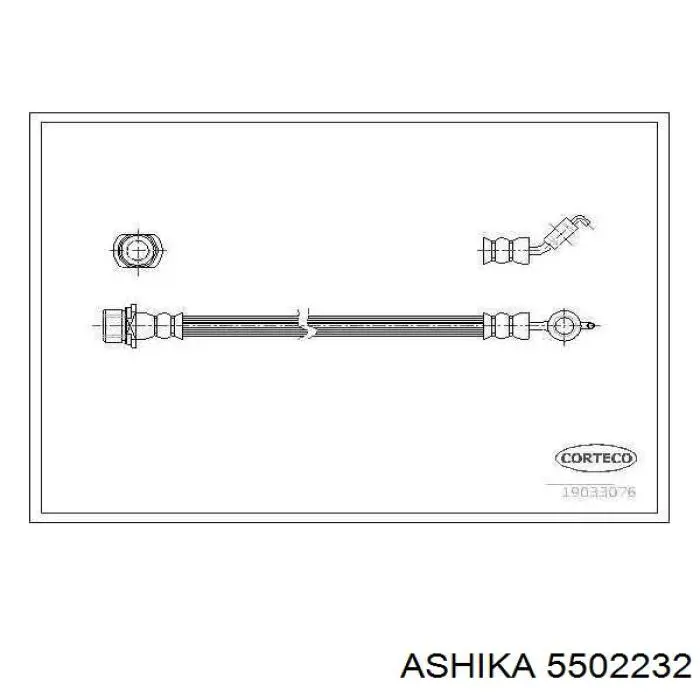 Купити 5502232 Ashika Колодки гальмові задні, барабанні
