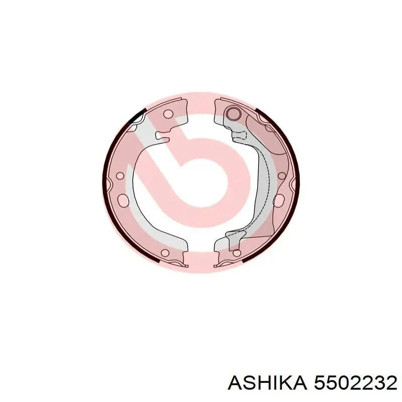 Колодки гальмові задні, барабанні Ashika 5502232 ціна, від 23.60 USD