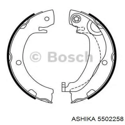 5502258 Ashika Гальмівні колодки ручника