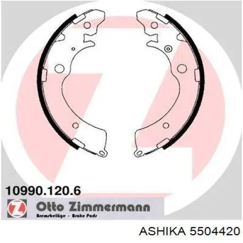 Колодки гальмові задні, барабанні Ashika 5504420 ціна, від 20.25 USD
