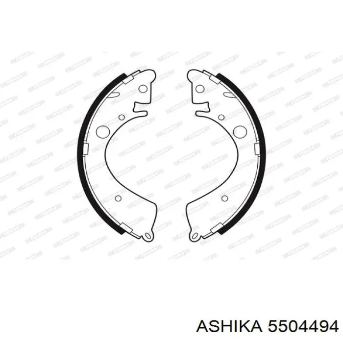 Колодки гальмові задні, барабанні Ashika 5504494 ціна, від 16.96 USD