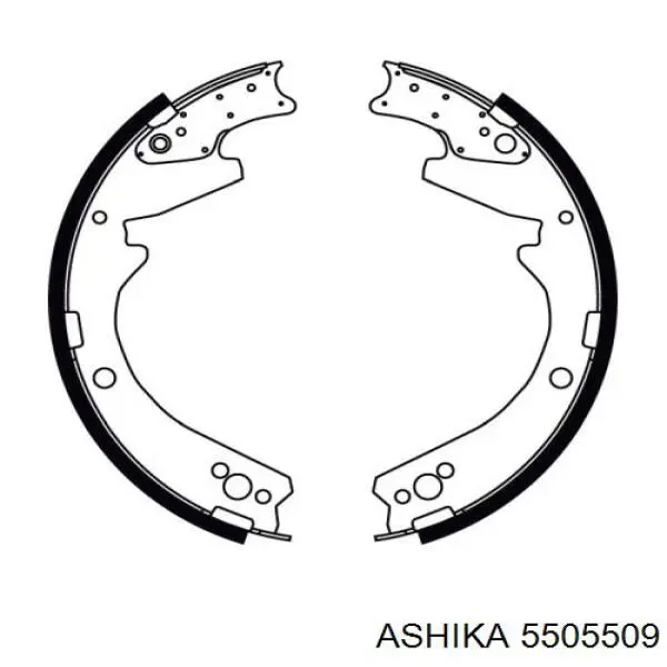 5505518 Ashika колодки гальмові задні, барабанні