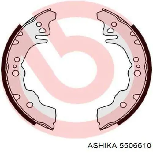5506610 Ashika Колодки гальмівні задні, барабанні