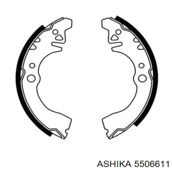 Купити 5506611 Ashika Колодки гальмові задні, барабанні