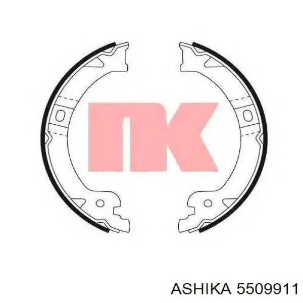 Колодки стоянкового гальма Ashika 5509911