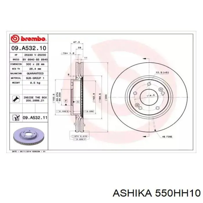 Купити 58321H1A040 Hyundai/Kia Гальмівні колодки гальма стоянки