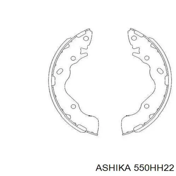 Купити 550HH22 Ashika Гальмівні колодки гальма стоянки