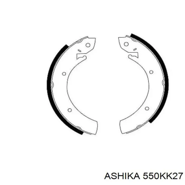 Купити 550KK27 Ashika Колодки гальмові задні, барабанні