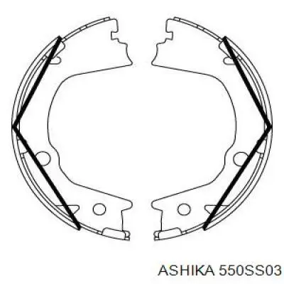 Колодки ручника/стоянкового гальма 550SS03 Ashika