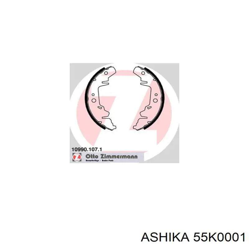 Колодки гальмові задні, барабанні Ashika 55K0001 ціна, від 45.08 USD