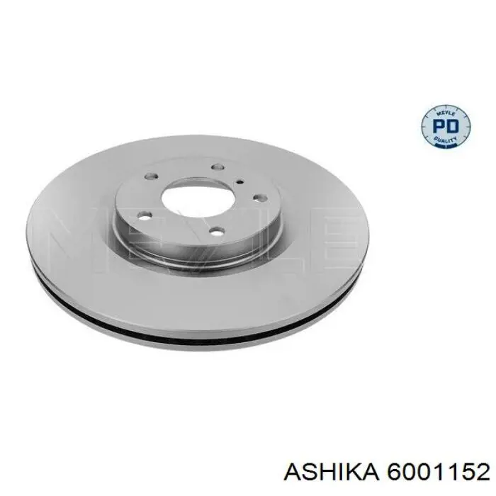 6001152 Ashika диск гальмівний передній