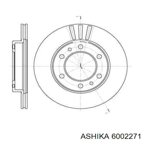 6002271 Ashika Гальмо дискове переднє
