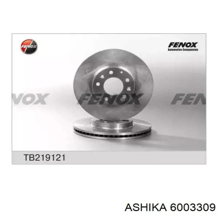 Гальмівні диски передні 6003309 Ashika