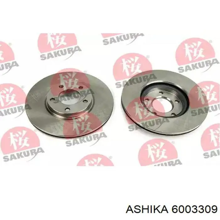 Диск гальмівний передній Ashika 6003309