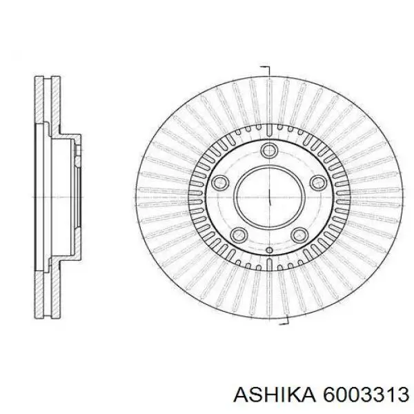 6003313 Ashika Гальмо дискове переднє