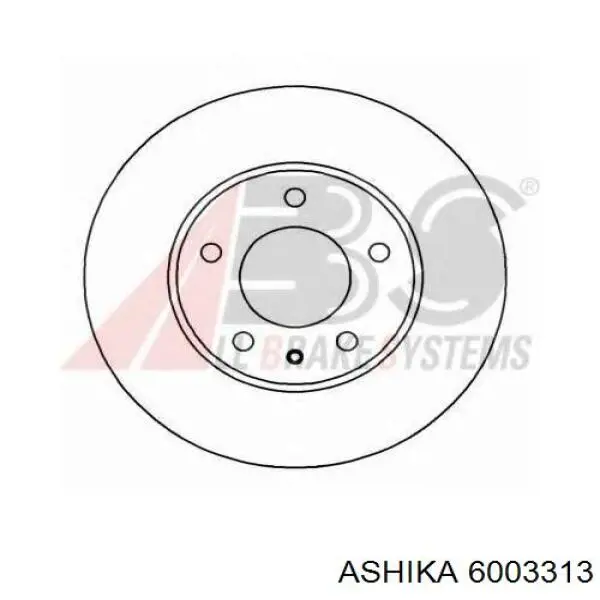 Диск переднього гальма Ashika 6003313 ціна, від 43.93 USD