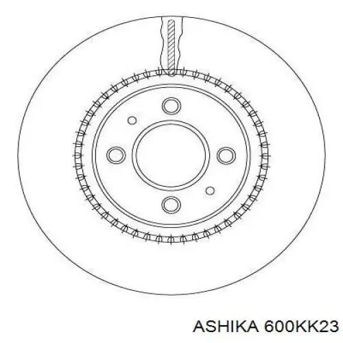 Диск гальмівний передній 600KK23 Ashika