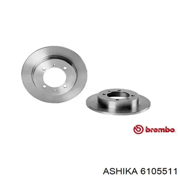 Диск гальмівний задній Ashika 6105511