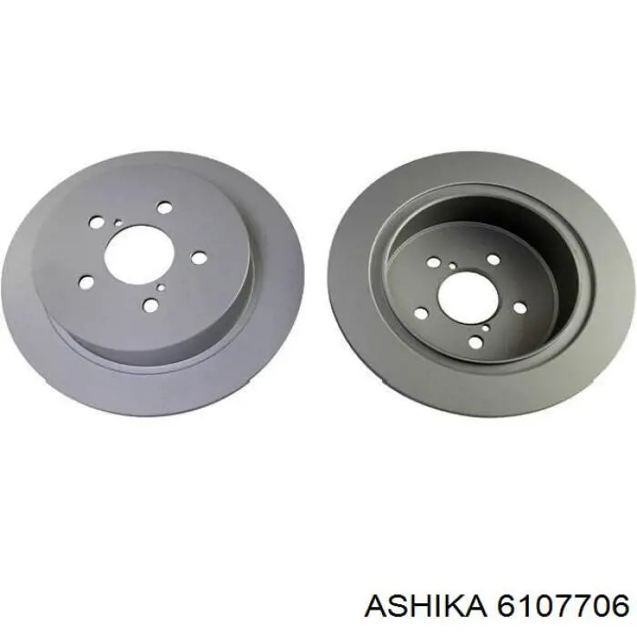 6107706 Ashika диск гальмівний задній