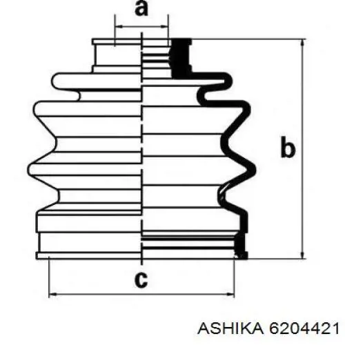 6204421 Ashika Граната зовнішня
