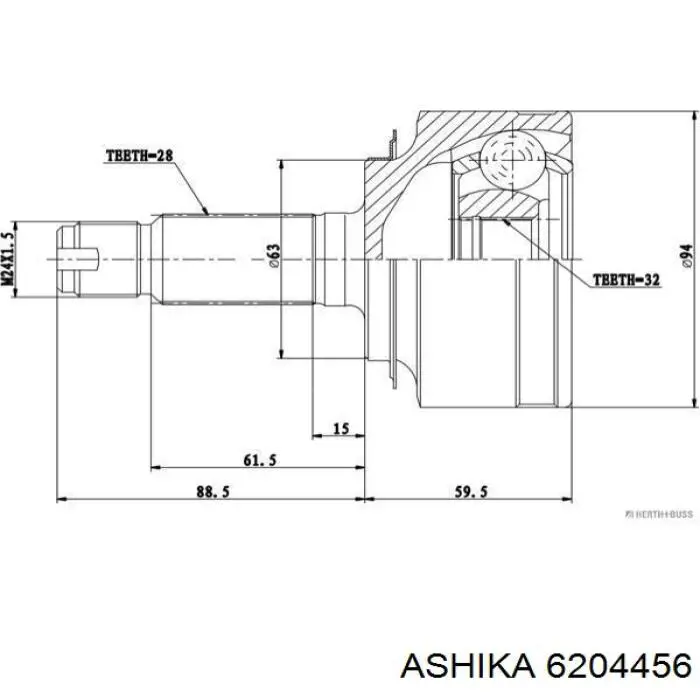 Граната колісна Ashika 6204456 ціна, від 34.94 USD