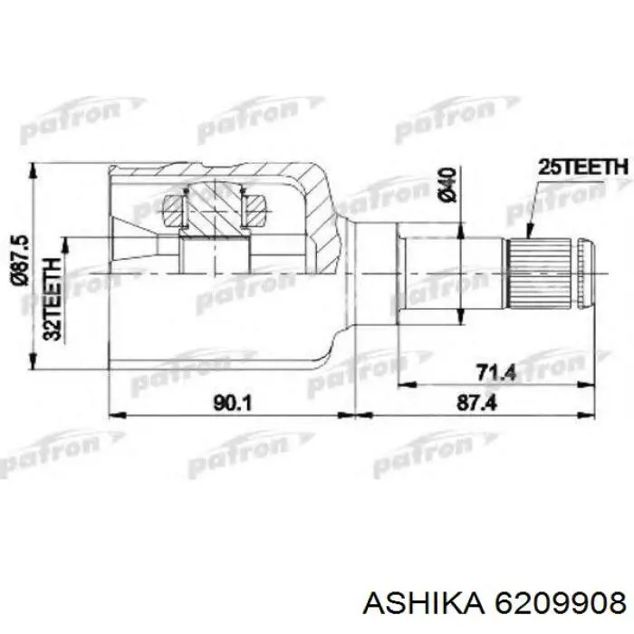 Граната колісна Japko 62908 ціна, від 29.24 USD