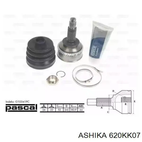 620KK07 Ashika ШРКШ зовнішній передній, лівий
