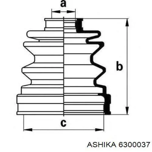 Пильник ШРУСа внутрішній PXCWA301 Parts-Mall