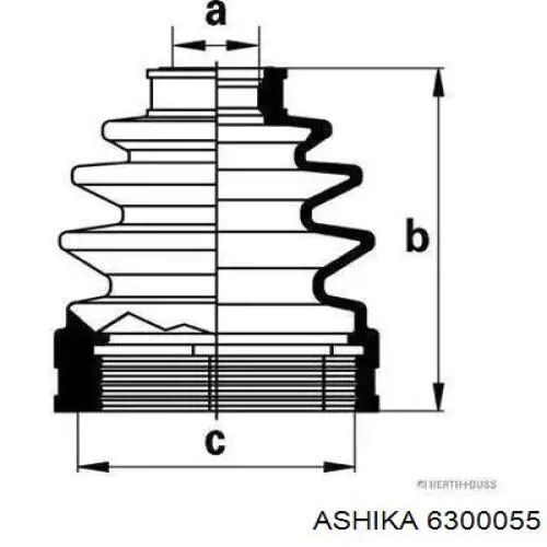 Пильник ШРУСа зовнішній MR470234 Mitsubishi