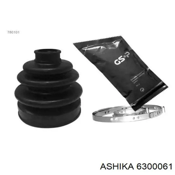 Пильник шарніра кутових швидкостей зовнішній передній Ashika 6300061 ціна, від 8.64 USD