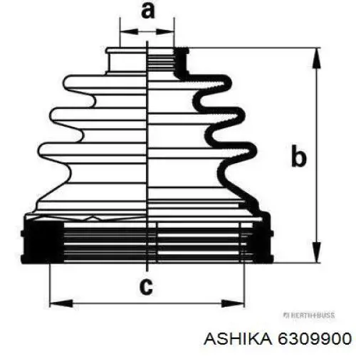5018063AA Chrysler Пильник ШРУСа зовнішній, передній піввісі