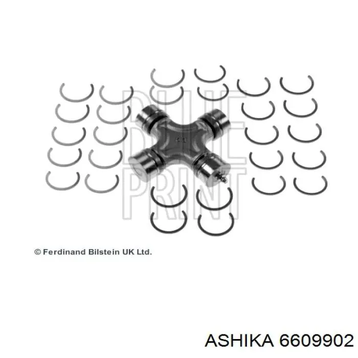 Купити 6609902 Ashika Хрестовина карданного валу, переднього