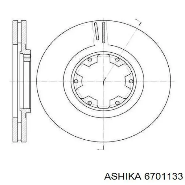 Купити 6701133 Ashika Циліндр гальмівний колісний/робітник, задній