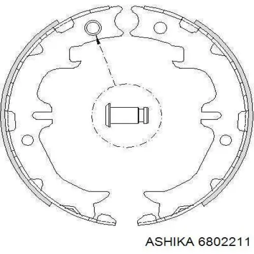 6802211 Ashika Циліндр гальмівний, головний