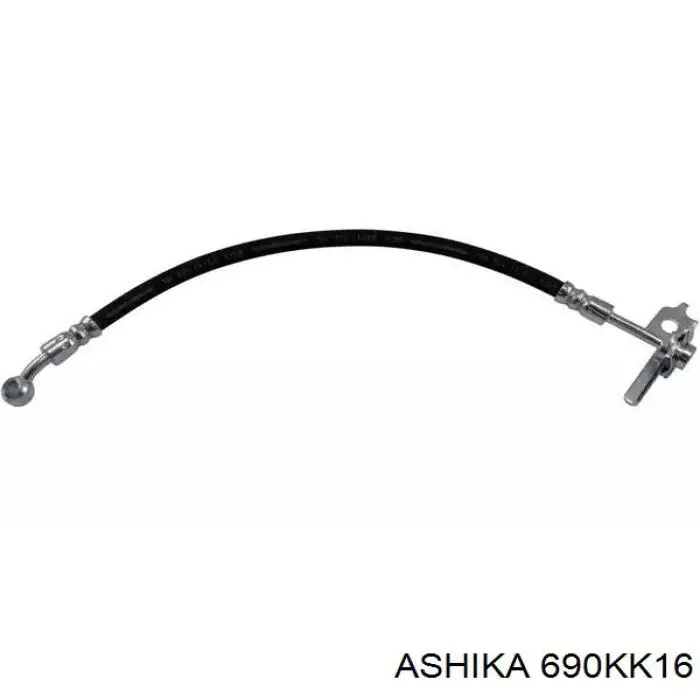 Шланг гальмівний передній, лівий Ashika 690KK16 ціна, від 14.33 USD