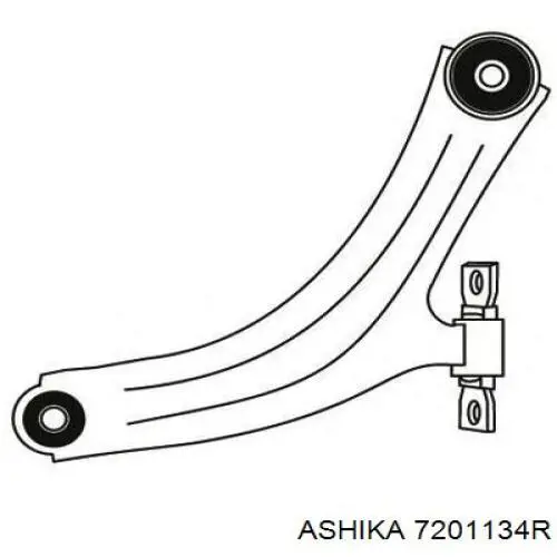 Важіль передньої підвіски нижній, правий Ashika 7201134R ціна, від 54.62 USD