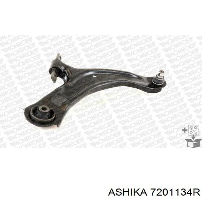 Правий важіль передній нижній підвіски Ashika 7201134R