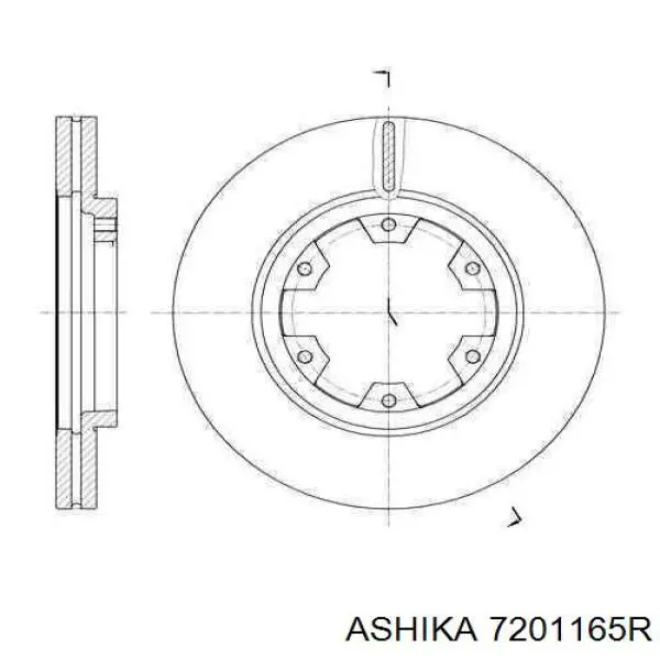 Важіль передньої підвіски верхній, правий Ashika 7201165R ціна, від 48.73 USD