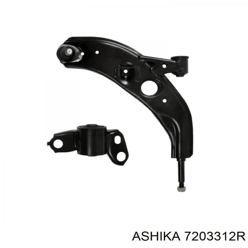Правий важіль передній нижній підвіски Ashika 7203312R