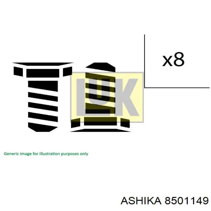 Циліндр зчеплення, робочий Ashika 8501149