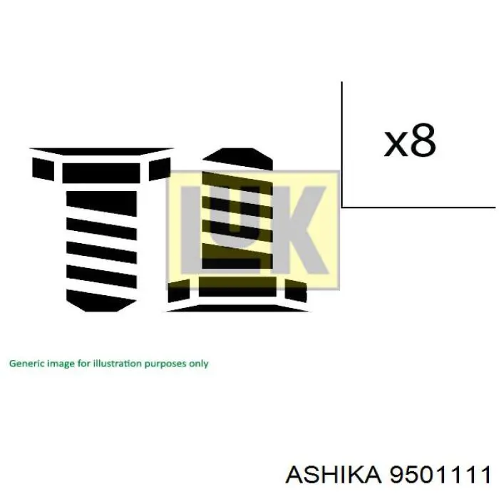 Купити 9501111 Ashika Головний циліндр зчеплення