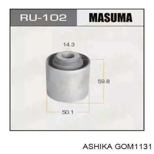 Купити GOM1131 Ashika Сайлентблок заднього поздовжнього верхнього важеля