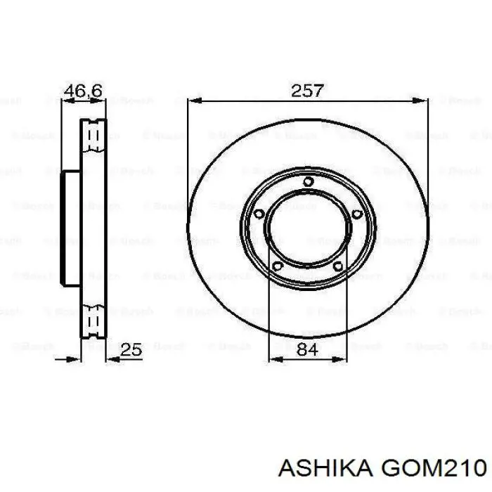 Сайлентблок нижнього важеля передньої підвіски Ashika GOM210 ціна, від 4.70 USD