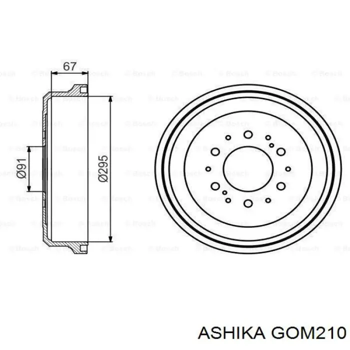 Купити GOM210 Ashika Сайлентблок передньої підвіски